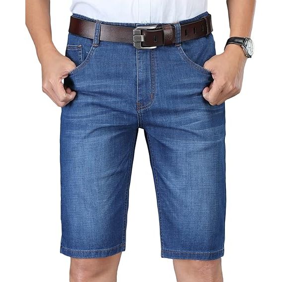 Men’s Classic Five-Pocket Straight Fit Denim Shorts