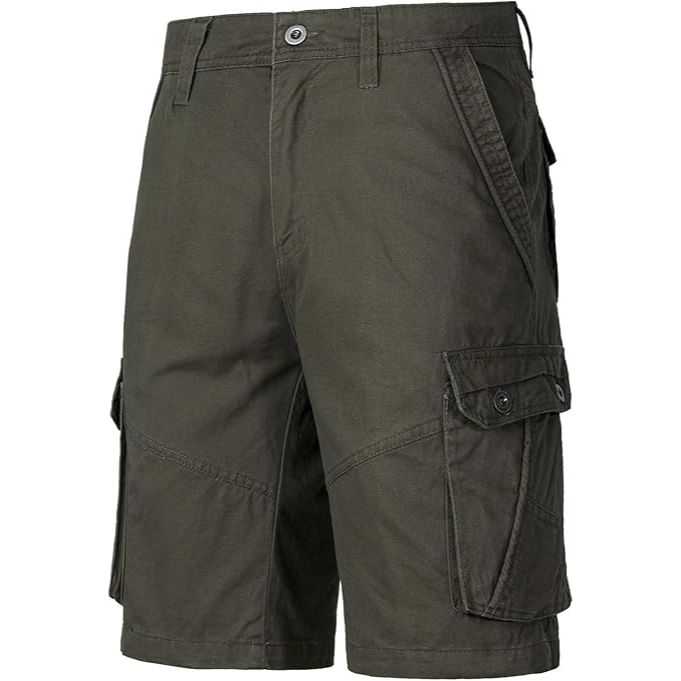 Men’s Multi-Pocket Cotton Cargo Outdoor Shorts
