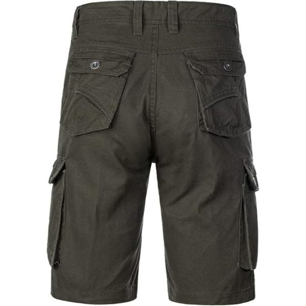 Men’s Multi-Pocket Cotton Cargo Outdoor Shorts