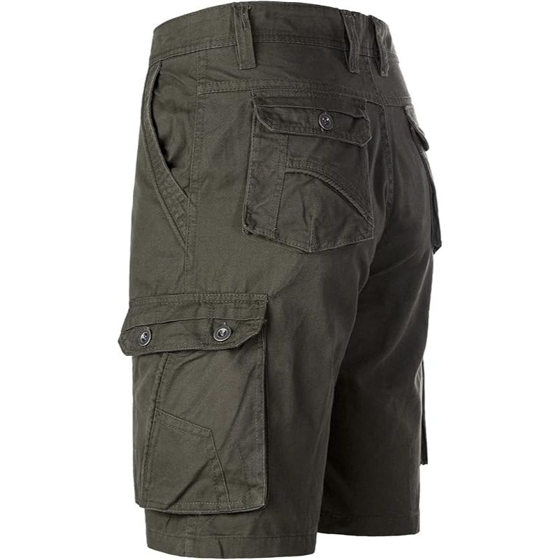 Men’s Multi-Pocket Cotton Cargo Outdoor Shorts